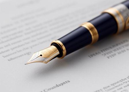 Pens and personalized documents on a desk
