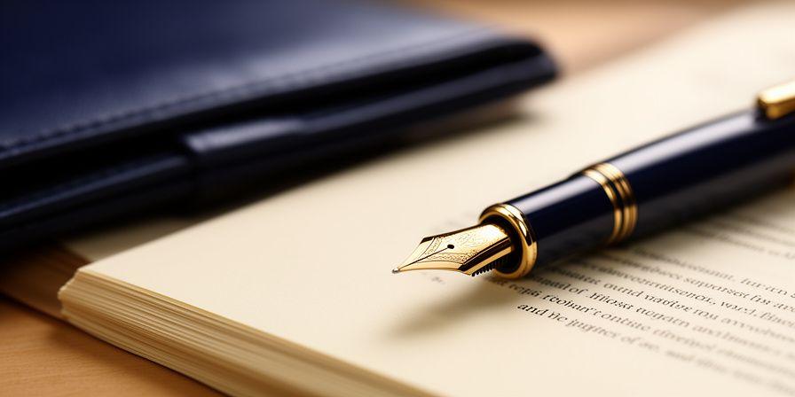 Legal documentation and a fountain pen representing professional legal services